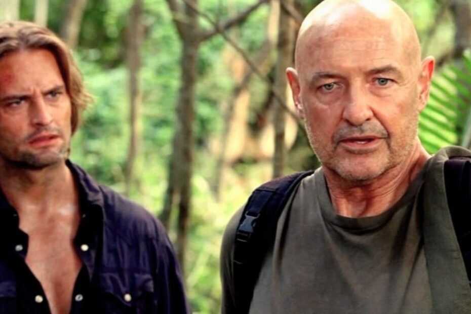Sawyer e Locke in una scena di Lost