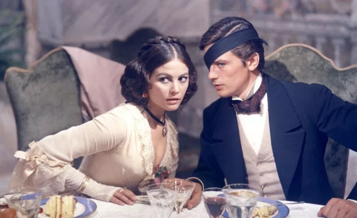 Alain Delon e Claudia Cardinale nel film Il Gattopardo di Luchino Visconti
