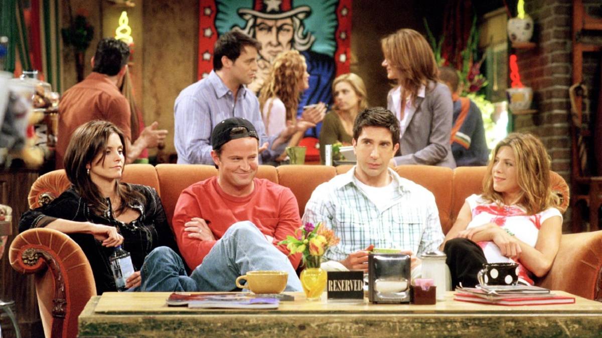 Divano arancione Central Perk