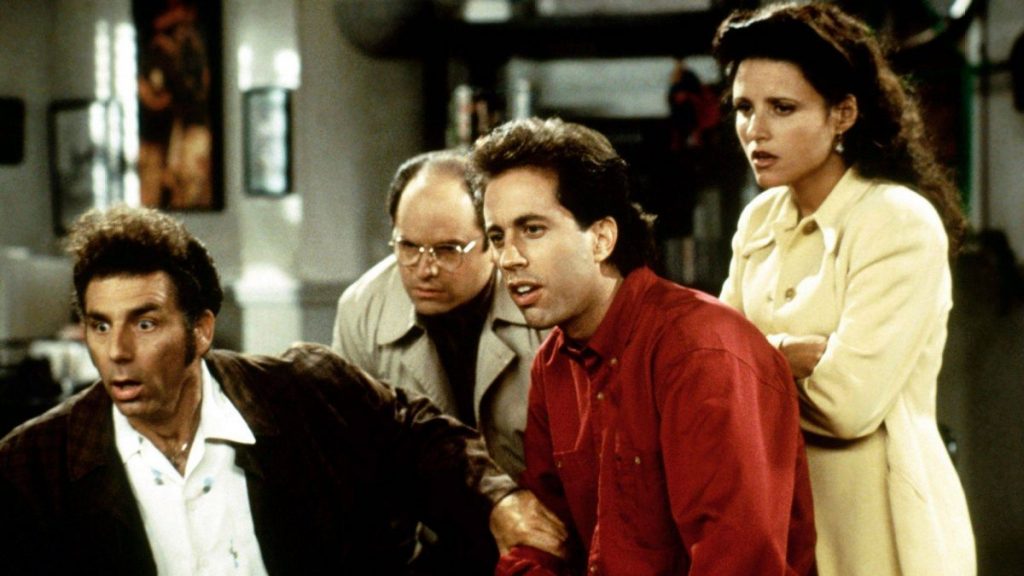 Una scena della sitcom Seinfeld