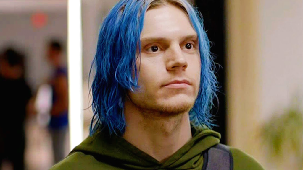 4. Evan Peters' Blue Hair Is the Most Dramatic Hair Change - wide 1