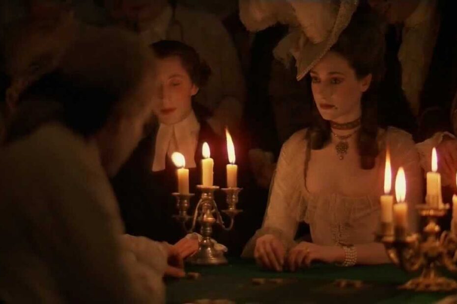 Una scena del film Barry Lyndon, film del 1975 scritto, diretto e prodotto da Stanley Kubrick
