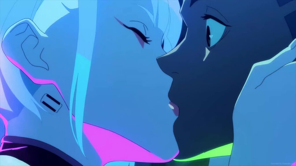 David e Luna in una scena della serie tv sci-fi animata
