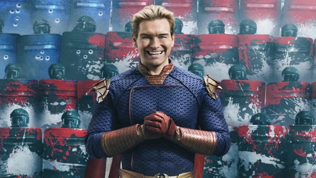 In foto c'è Patriota, uno dei protagonisti di The Boys