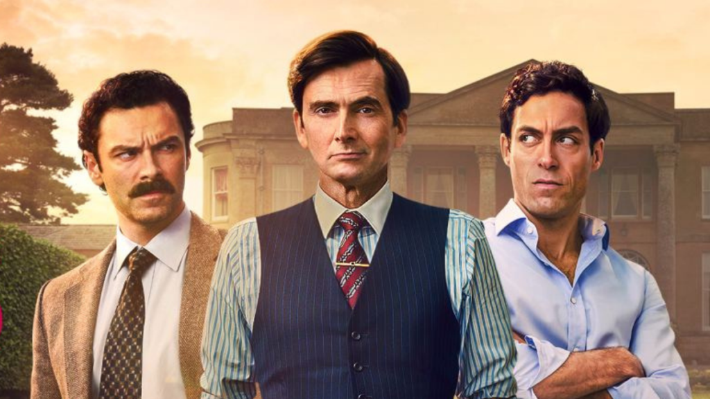 I tre protagonisti di Rivals, una delle serie tv da vedere su Disney+