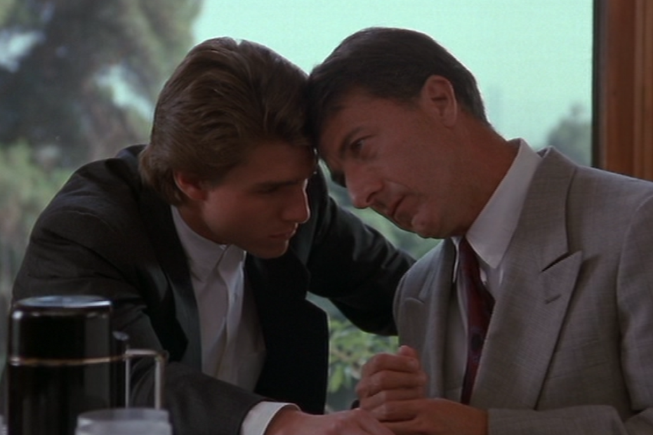 Dustin Hoffman nel ruolo di Raymond