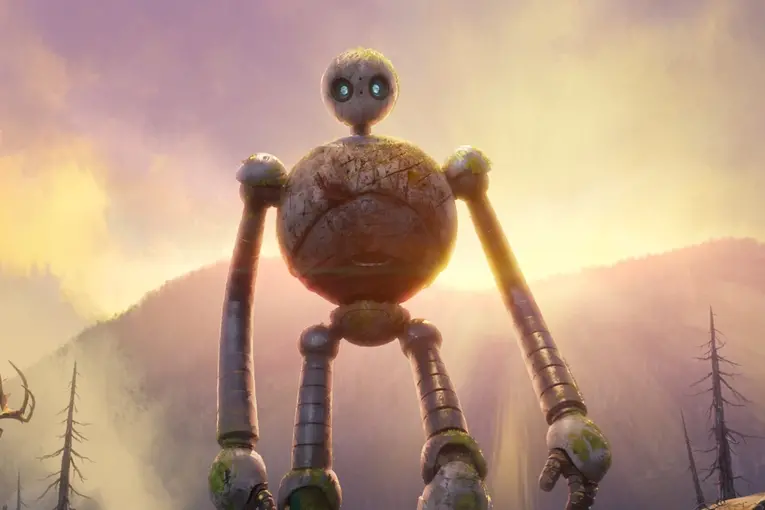 Roz in una scena de Il Robot Selvaggio, uno dei migliori film del 2024