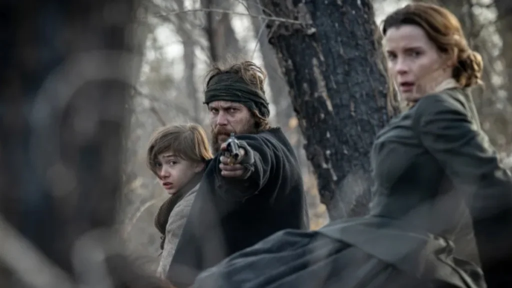 In foto una scena della serie tv western American Primeval, una delle migliori Serie Tv Netflix