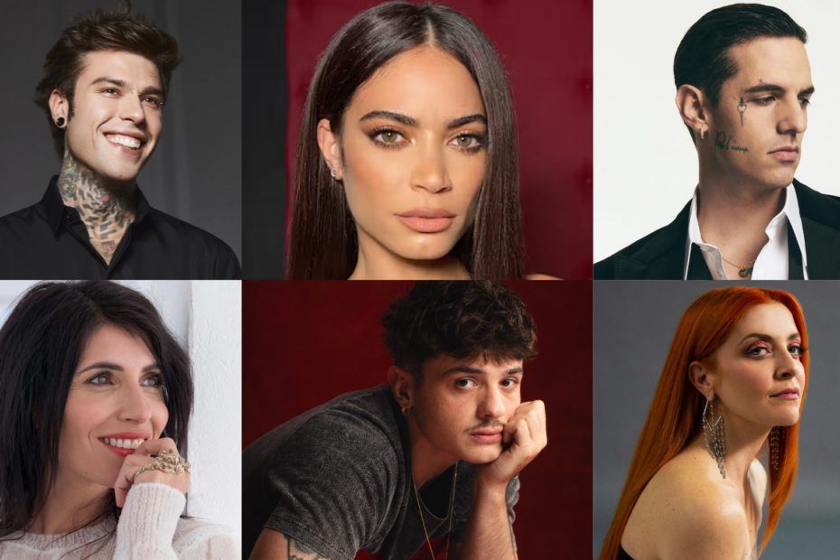 6 dei 33 cantanti in gara a Sanremo 2025