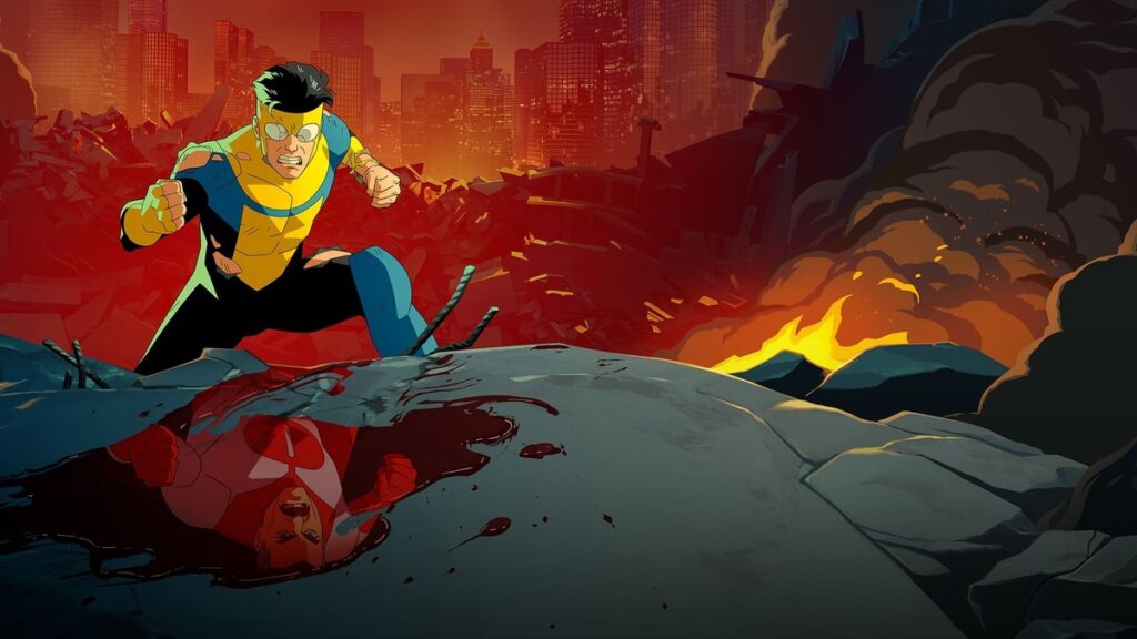 Una scena della serie tv Invincible, tra le Migliori Serie TV Amazon Prime Video