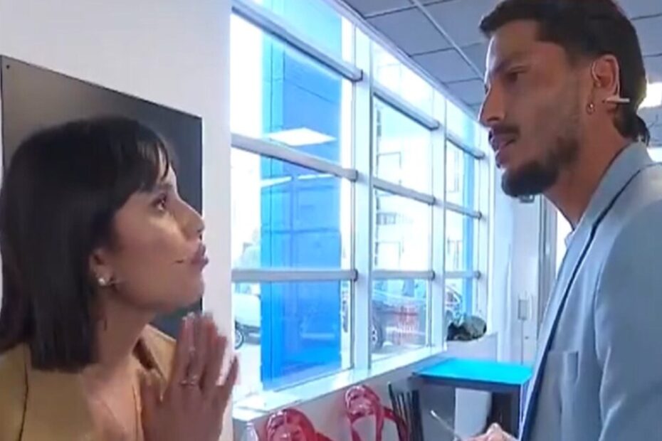 Francesca e Gianmarco durante una puntata di Uomini e Donne