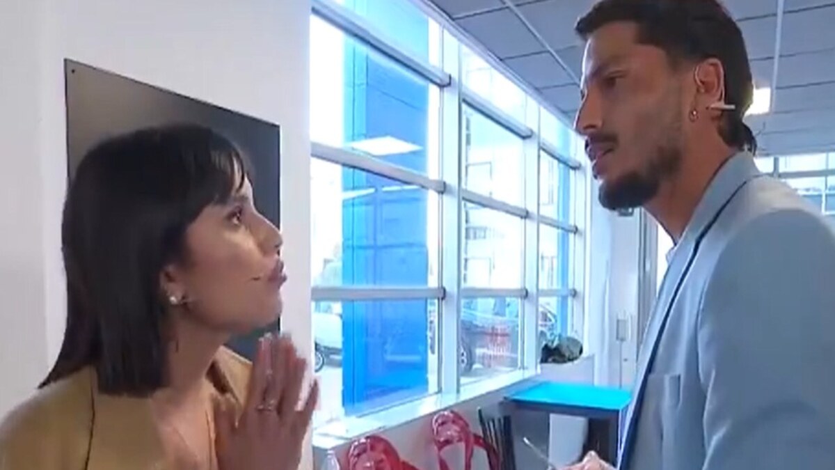 Francesca e Gianmarco durante una puntata di Uomini e Donne