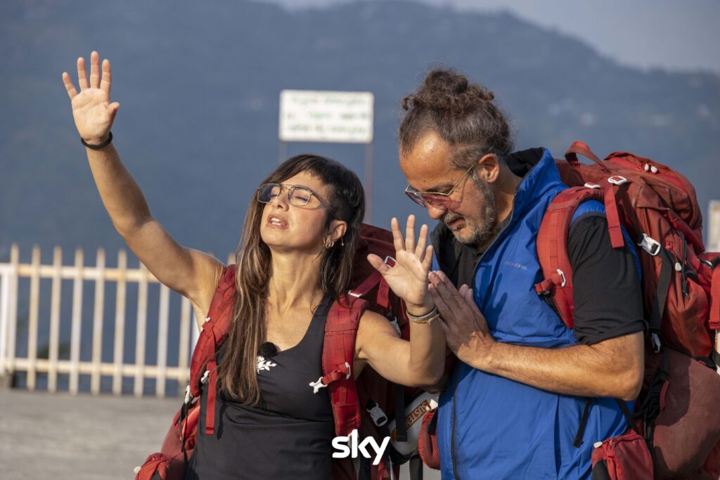 I Complici alla semifinale di Pechino Express 2025 - Immagini concesse da Sky Italia
