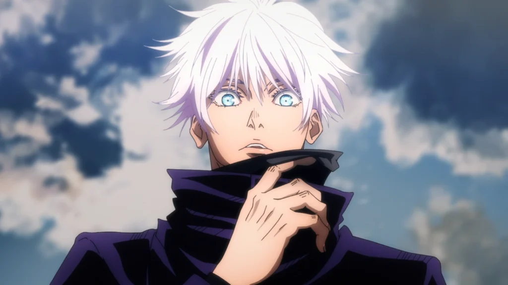 Satoru Goju arriva sul campo di battaglia in Jujutsu Kaisen