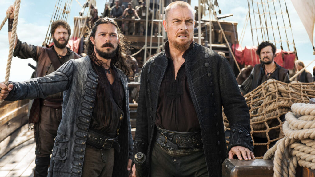 Una scena tratta da Black Sails, una delle Serie Tv da vedere meno acclamate dalla critica