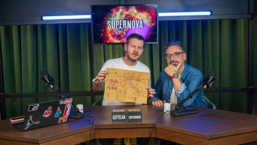 Brunori SAS, ospite di Cattelan in una puntata di SUPERNOVA