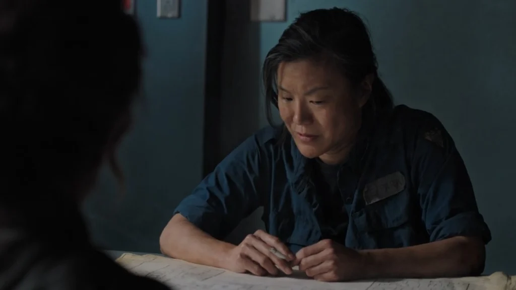 Elise nel quinto episodio della seconda stagione di The Last of Us