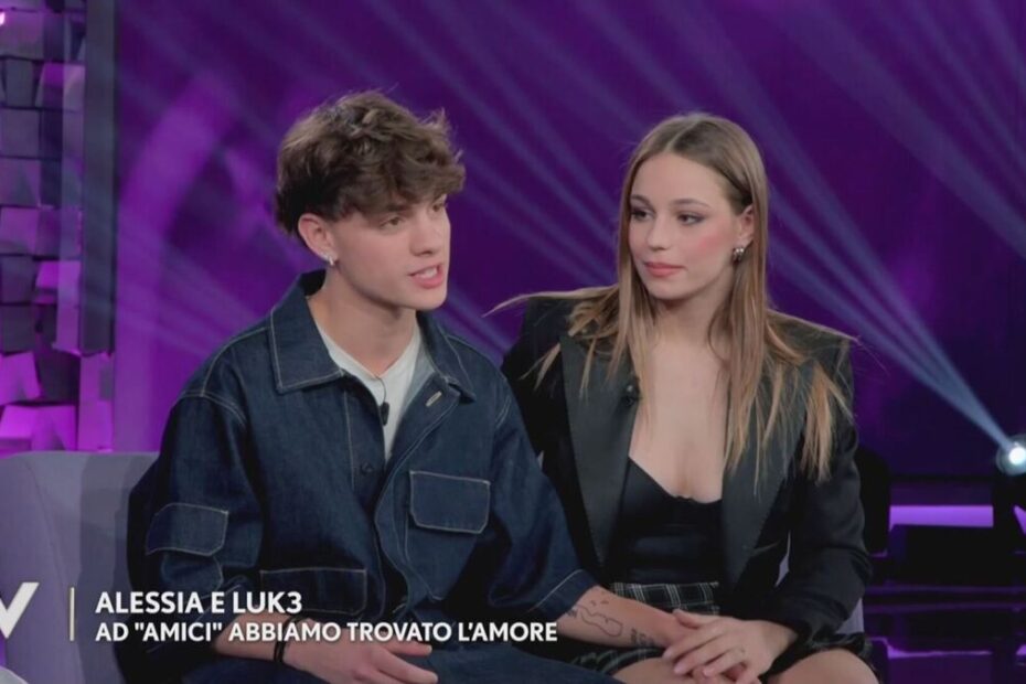 Luk3 e Alessia di Amici 2025 a Verissimo