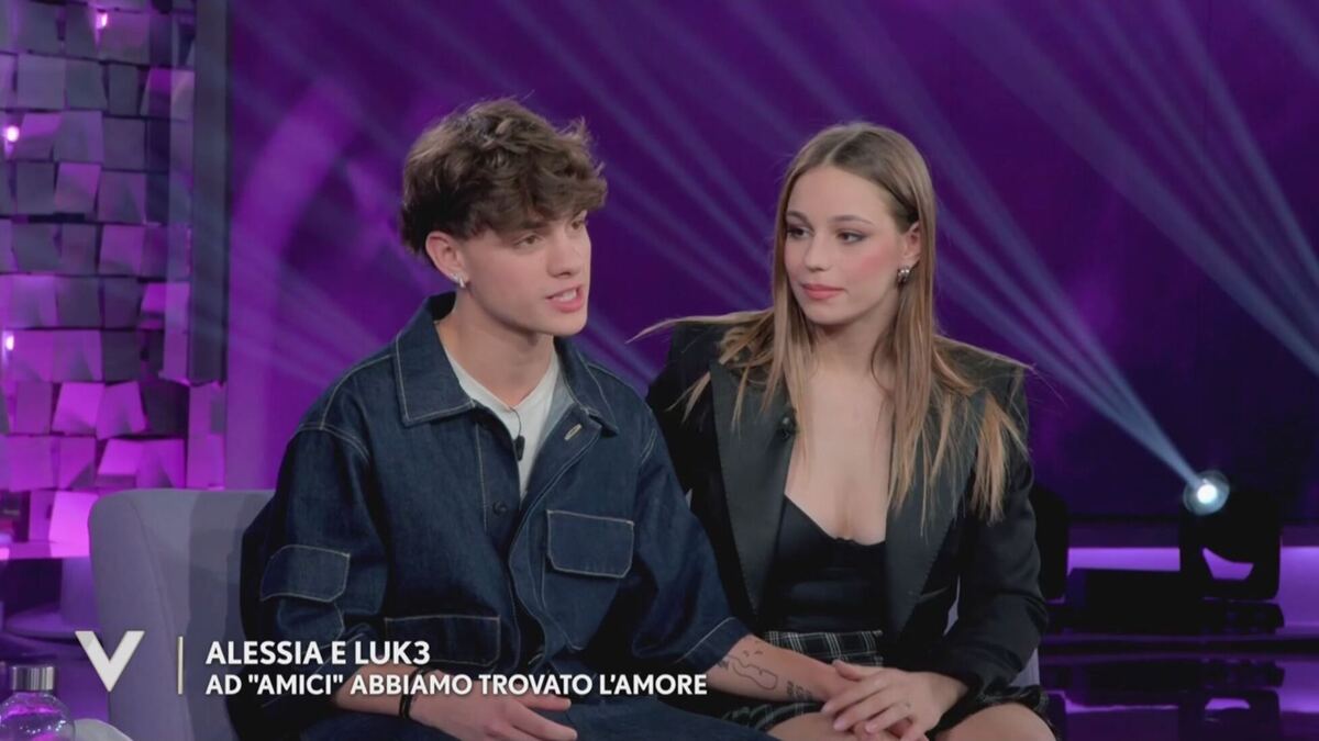 Luk3 e Alessia di Amici 2025 a Verissimo