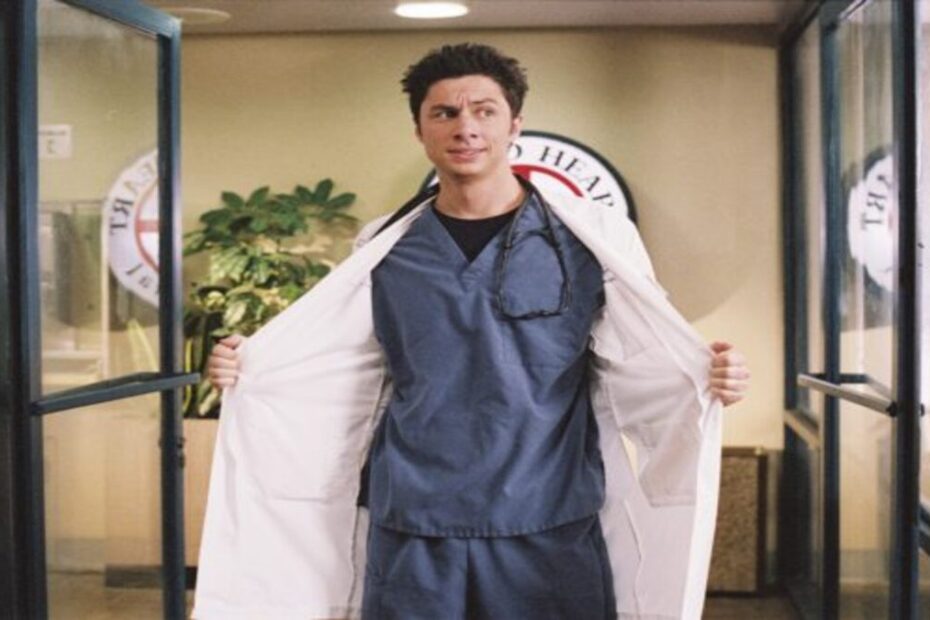 Zach Braff nel ruolo di J.D in Scrubs