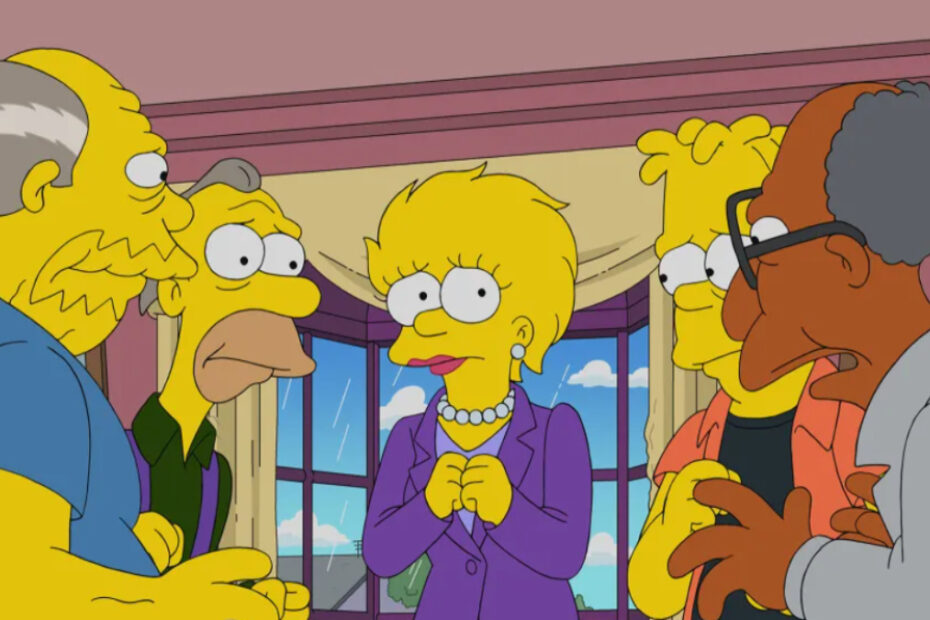 Un'immagine tratta dallo scioccante finale di stagione de I Simpson