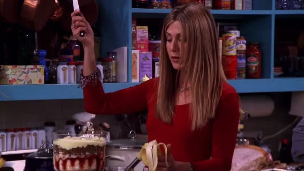 Rachel alle prese con un dolce molto discutibile