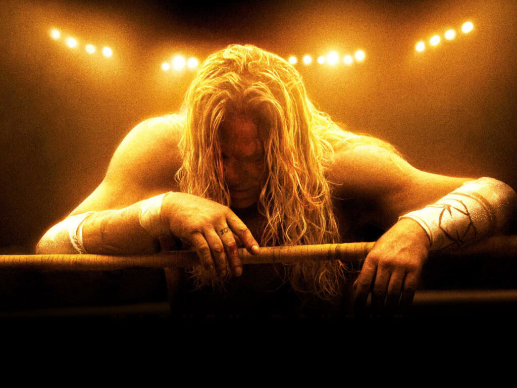 Poster di The Wrestler, uno dei più bei film sullo sport degli anni Duemila