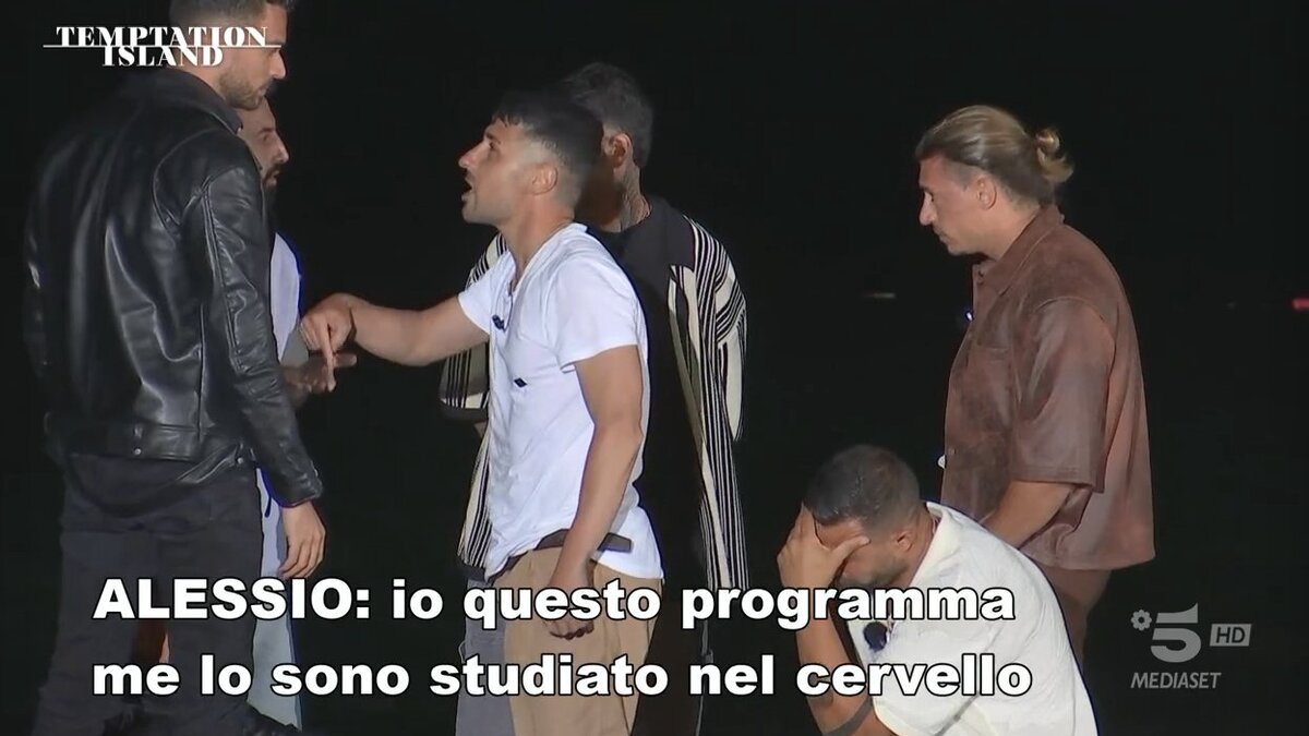 Alessio nella prima puntata di Temptation Island 2025