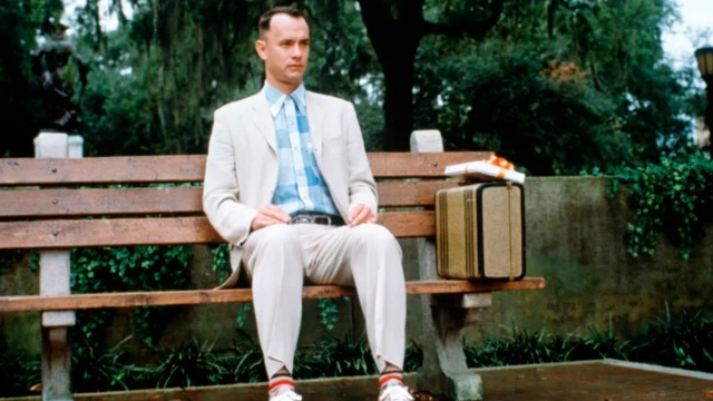 Tom Hanks nei panni di Forrest Gump