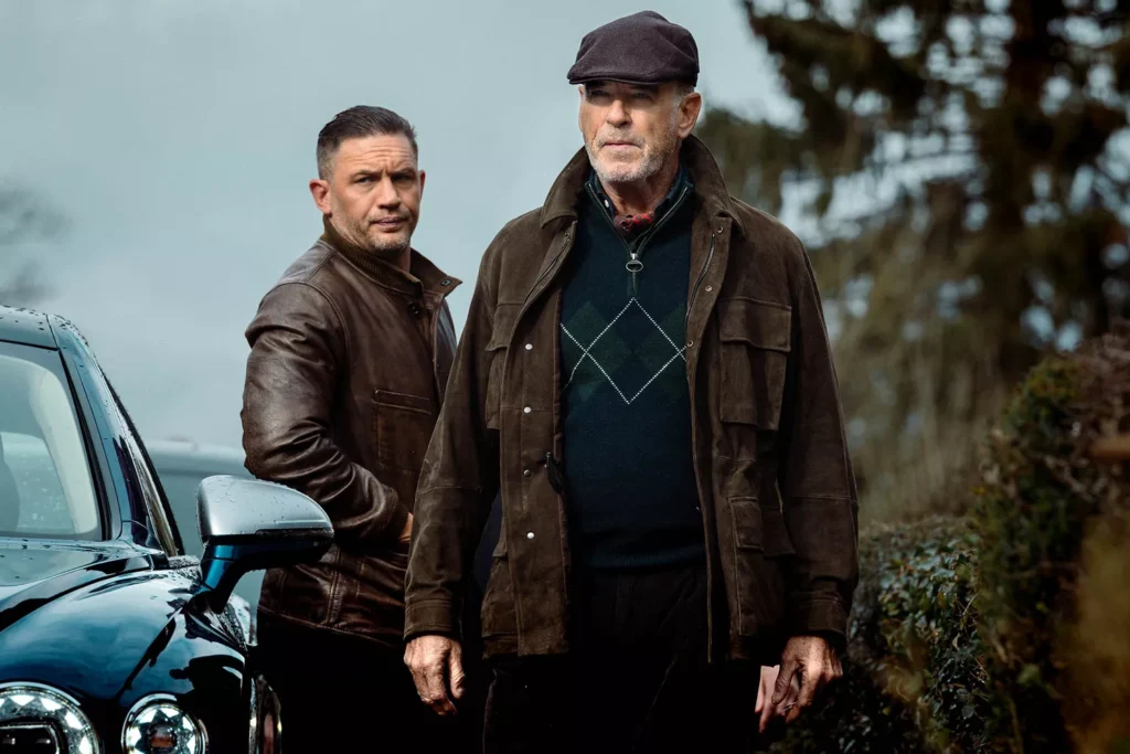 Conrad e Harry Da Souza arrivano all'incontro in MobLand 1x09