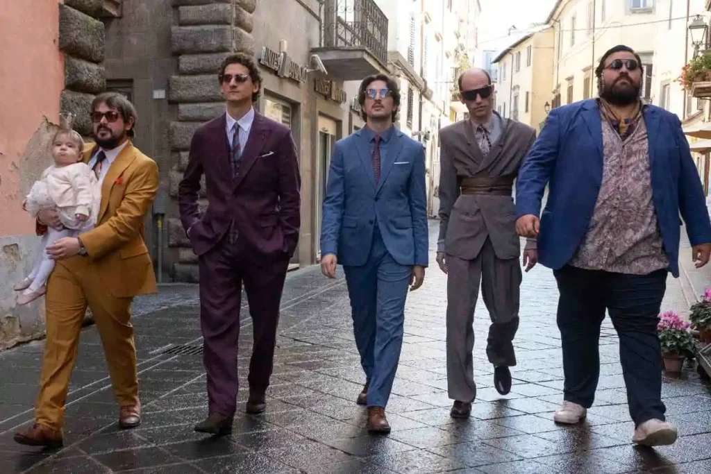 Ogni maledetto Fantacalcio, il gruppo di amici al matrimonio di Gianni