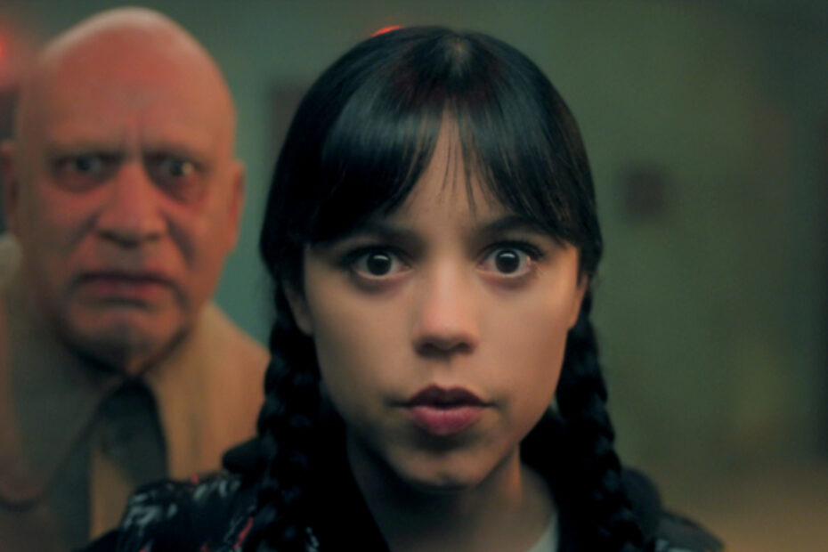 Un'immagine tratta dalla quarta puntata di Mercoledì 2, tra le serie tv di punta del periodo