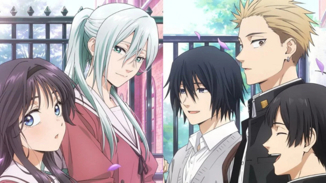 protagonisti dell'anime assieme ai loro compagni di scuola