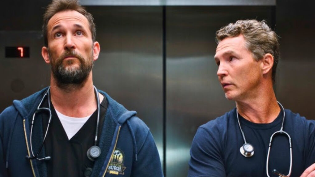 Una scena della prima puntata di The Pitt