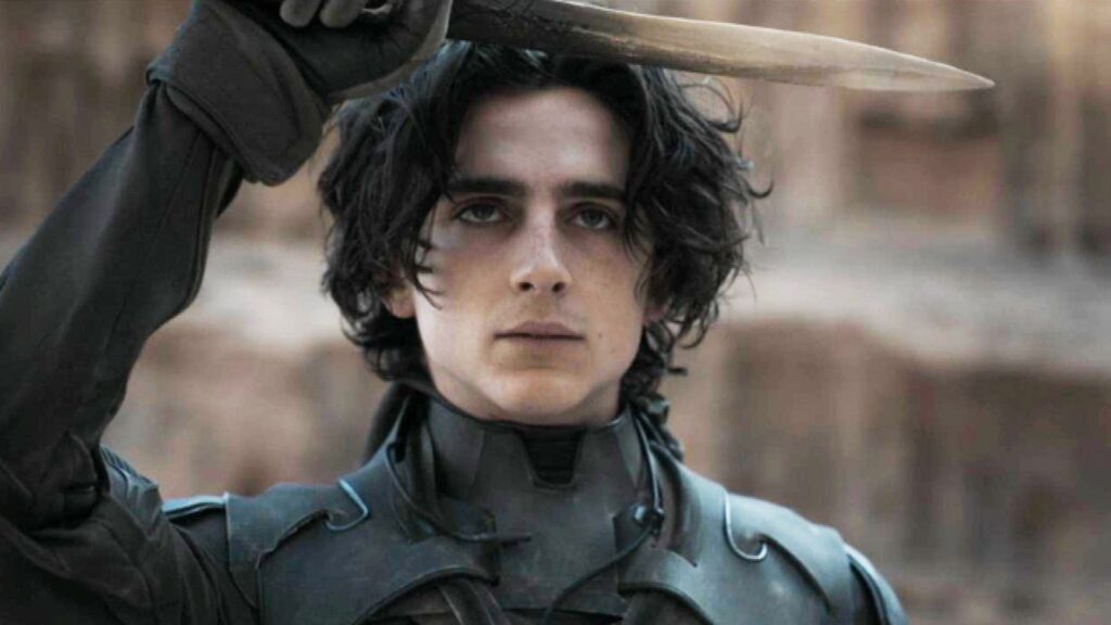 Timothée Chalamet in una scena di Dune, uno dei film sopravvalutati