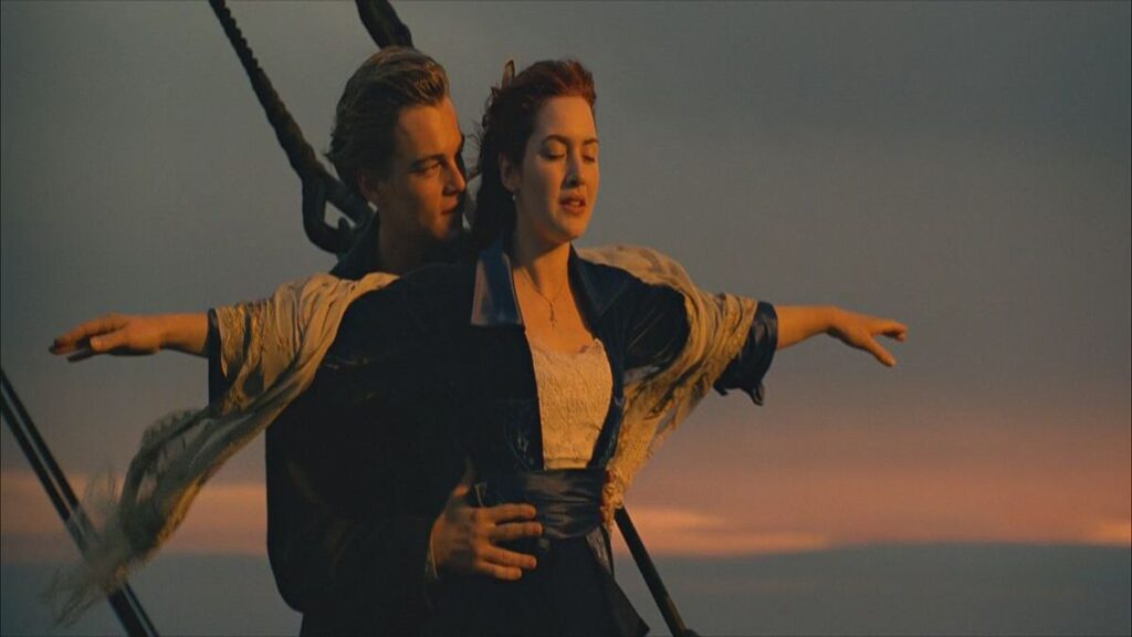 Jack e Rose in una scena di Titanic, uno dei film più sopravvalutati