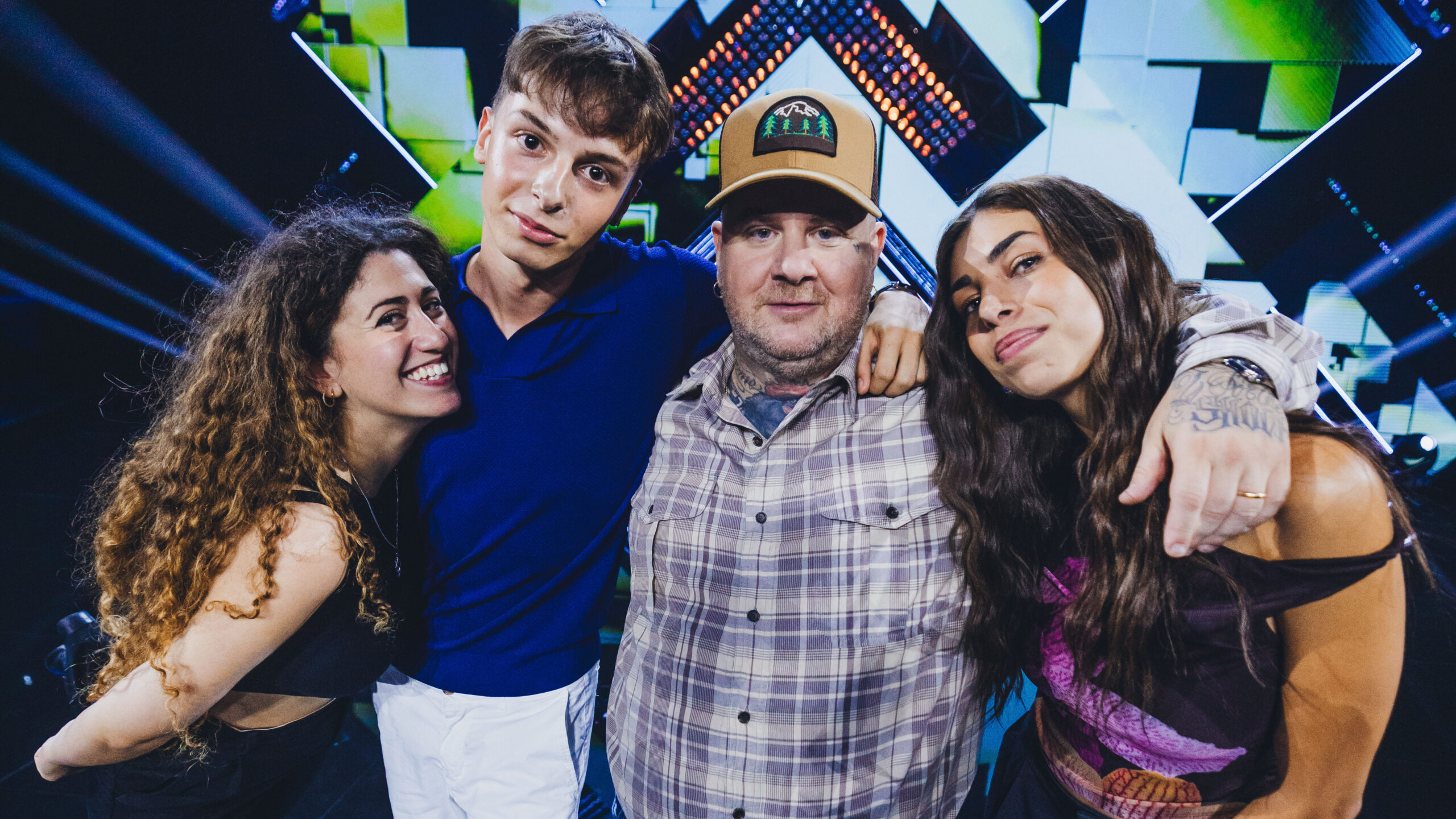 La squadra di Jake la Furia a X Factor 2025 - Immagini concesse da Sky Italia