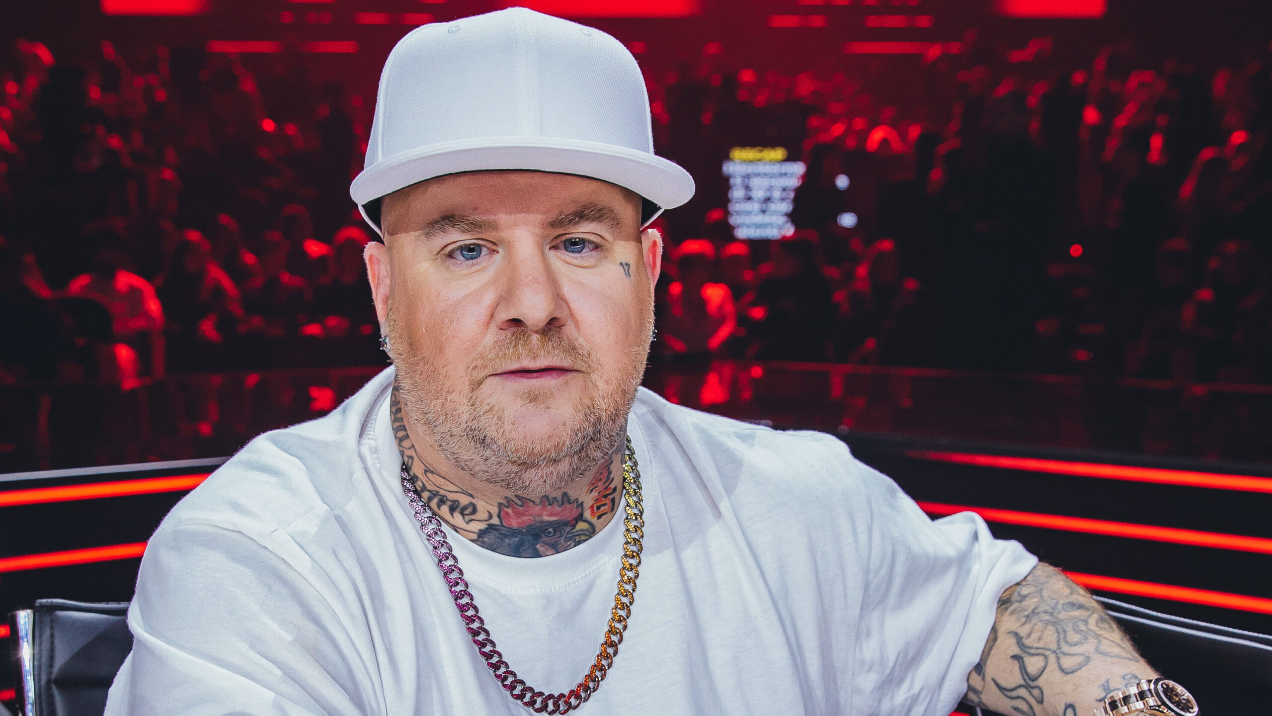 Jake la furia al secondo live di X Factor 2025 - Immagini concesse da Sky Italia