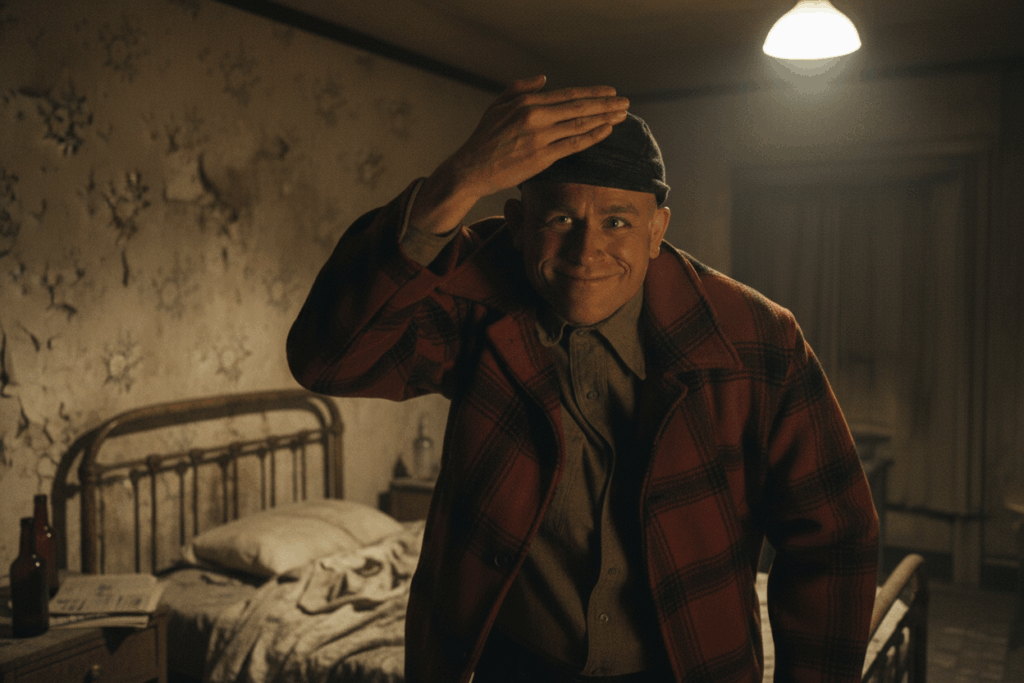 Un'immagine tratta dall serie Netflix Monster: Ed Gein