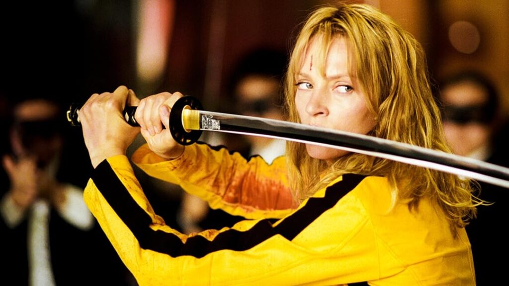 Uma Thurman in una scena di Kill Bill uno dei migliori film da vedere su Netflix 
