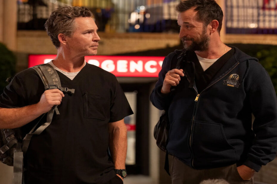 La fine del turno durante il finale di The Pitt