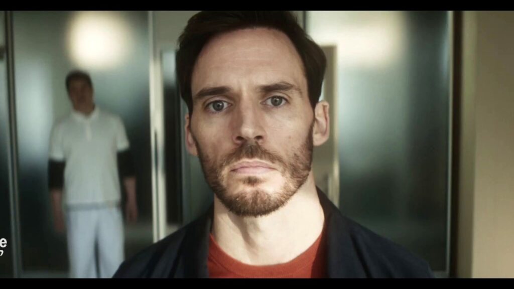 Sam Claflin in una scena di Lazarus, una delle Migliori Serie Tv Amazon Prime Video