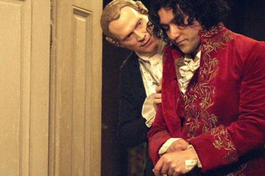 Salieri accompagna Mozart a casa, in Amadeus