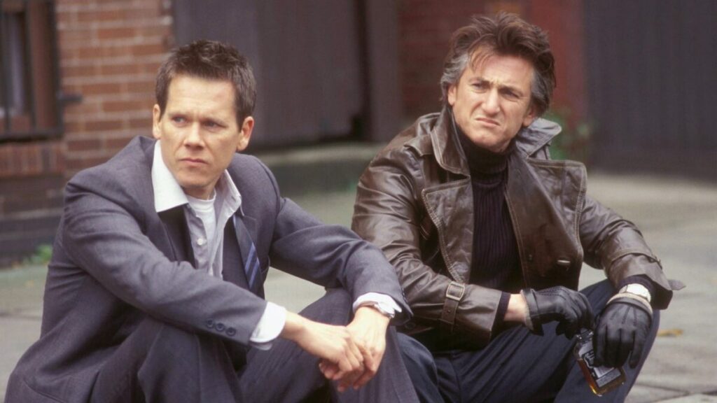 Sean Penn e Kevin Bacon in una scena di Mystic River, uno dei film da vedere tra i film su HBO