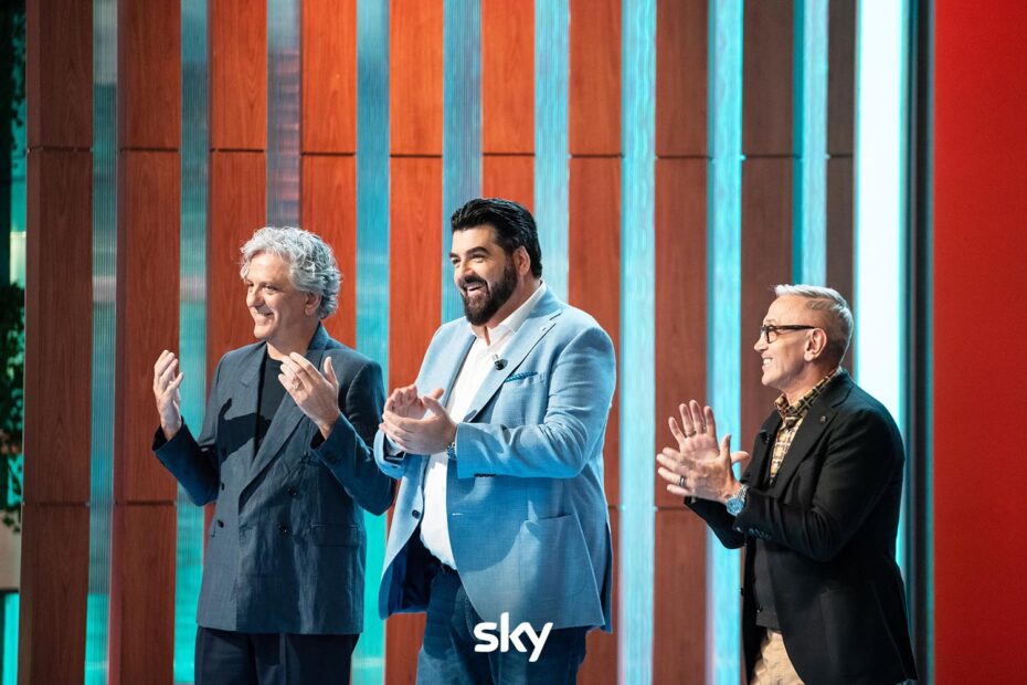 i tre giudici alle selezioni di MasterChef 15 - Immagini concesse da Sky Italia