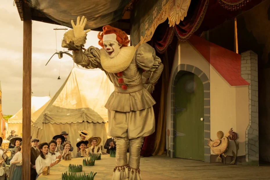 Bill Skarsgard è Pennywise nel settimo episodio di IT: Welcome to Derry - Credits: HBO