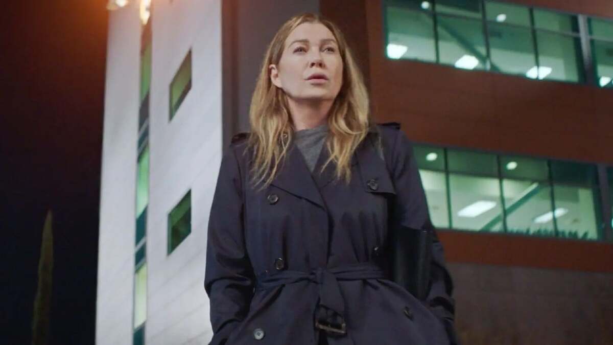 Meredith in una scena di Grey's Anatomy 22