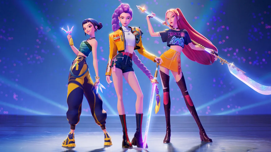 una scena di KPop Demon Hunters, uno dei miglior film da vedere nel 2025