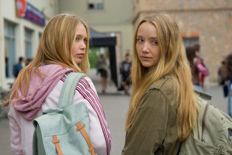 Le due sorelle vanno a scuole all'oscure del fatto che una non tornerà a casa, in Girl Taken