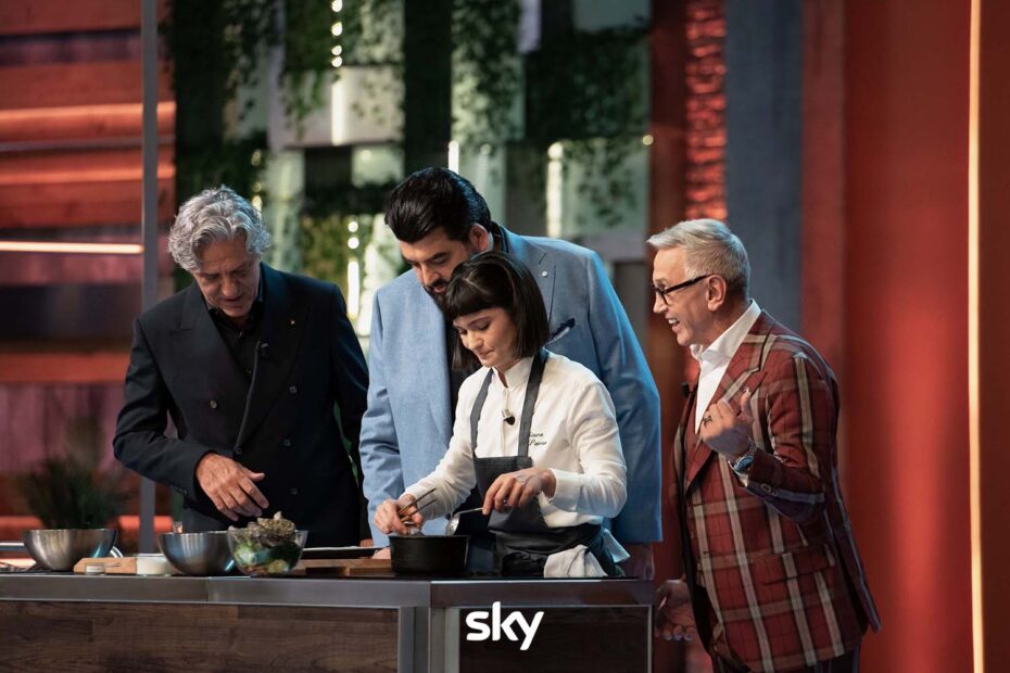Chiara Pavan cucina alla Green Mystery di MasterChef 15 - Immagini concesse da Sky Italia